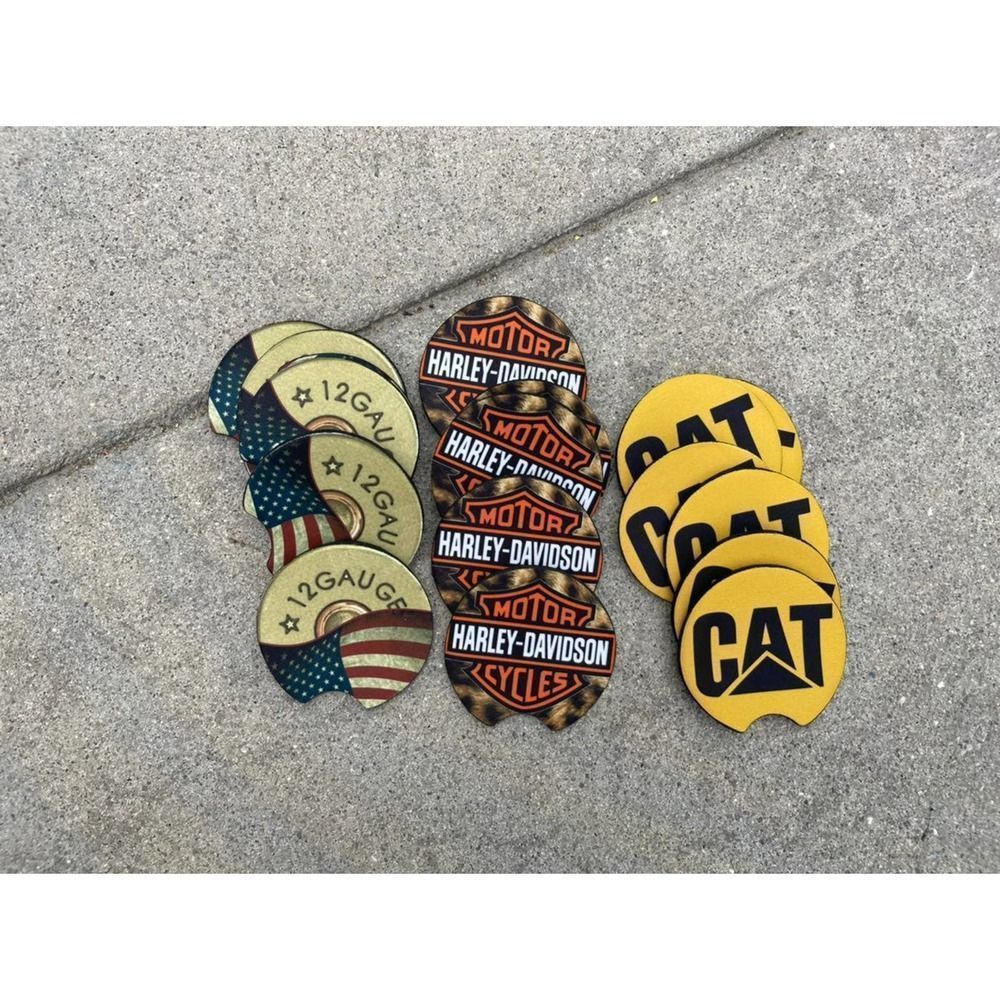 Harley Davidson Animal Print Car Coasters 2 Pack - Picture 4 of 9